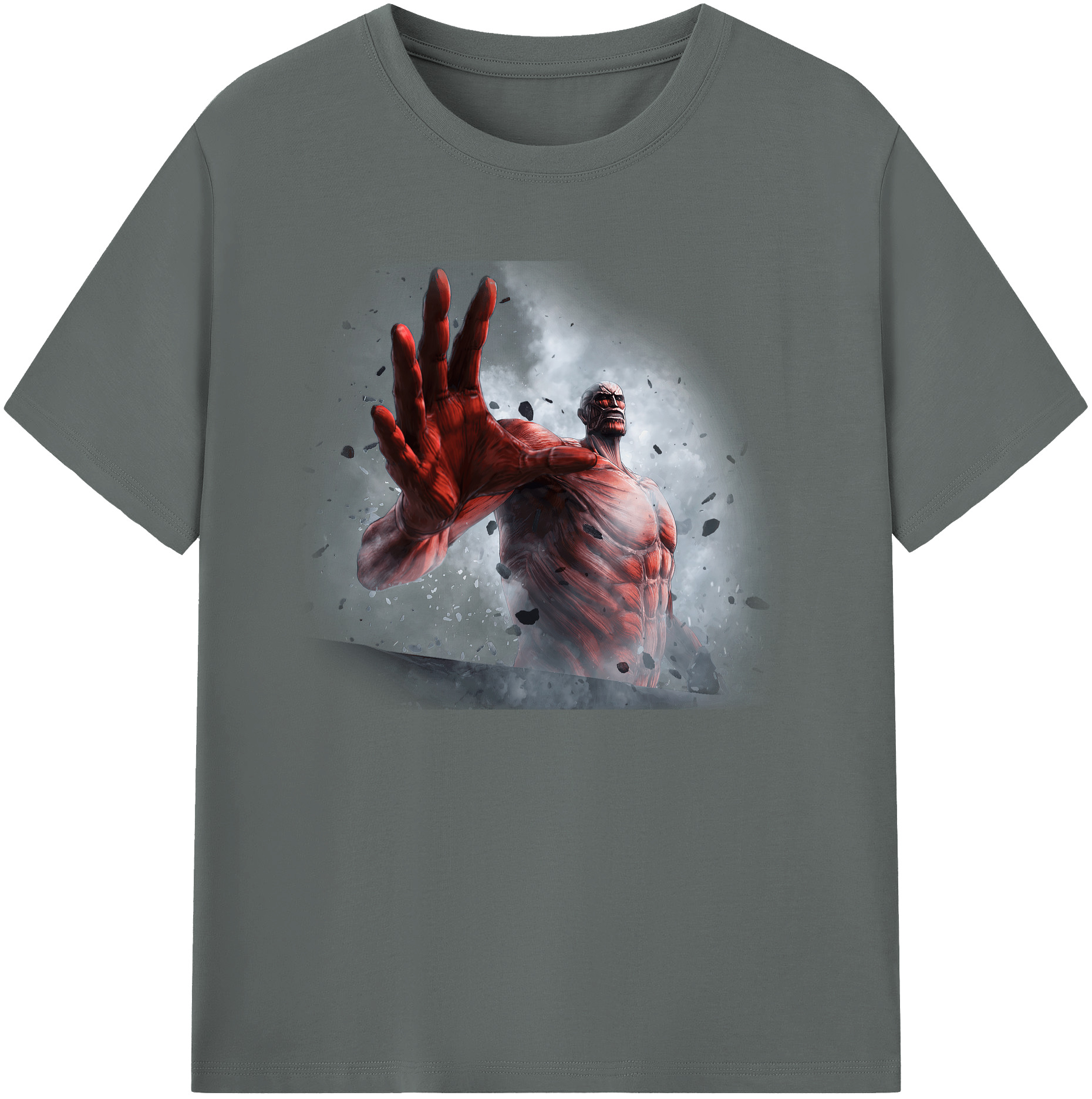 （画像用） 進撃の巨人 Attack on Titan 綿100％ メンズ半袖Tシャツ｜肌触りやわらか＆通気性